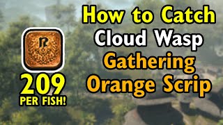 Cloud Wasp  Orange Gathering Scrip fish  FF14 Dawntrail [upl. by Jereme]