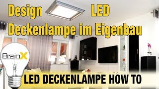 Designer Lampe Deckenlampe LED  Anleitung zu selber bauen 3600LM [upl. by Uoliram653]