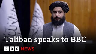 Taliban defend changes in Afghanistan in BBC interview  BBC News [upl. by Llednav]