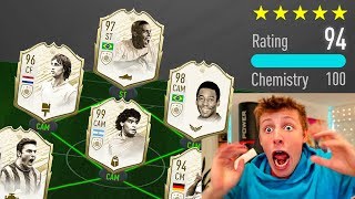 194 RATED FULL PRIME ICON FUT DRAFT CHALLENGE  FIFA 20 [upl. by Eltsirk]