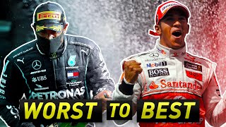 Ranking Lewis Hamilton’s 7 World Titles From Worst to Best [upl. by Mohorva]