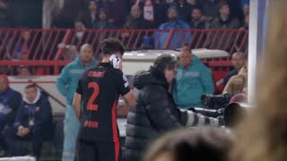 Pau Cubarsí Injury No Red Card Barcelona vs Crvena Zvezda Champions League 2024 [upl. by Norred]