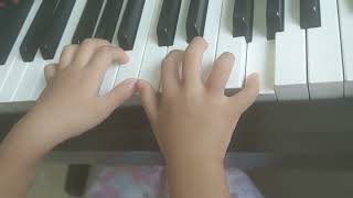 quotSayonaraquot Piano duet with 5 year old beginner [upl. by Iggie]