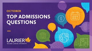 Laurier Admissions October Video [upl. by Namien]