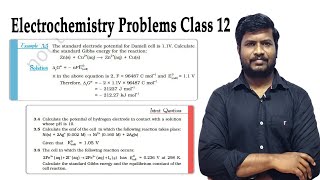 7Electrochemistry Problems Class 12  CBSE Chemistry  in Tamil [upl. by Dyol]