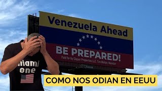 POLEMICA EN COLORADO VALLA ANTI VENEZOLANO REACCION [upl. by Hannej]