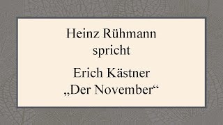 Erich Kästner „Der November“ 1955 [upl. by Aneeroc]