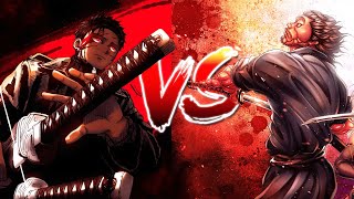 CHIHIRO ROKUHIRA VS MUSASHI MIYAMOTO  THE BATTLE OF MASTER SWORDSMAN  BAKI  KAGURABACHI [upl. by Herriott]