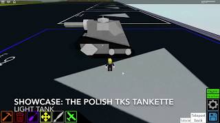 Roblox showcase The Polish TKS Tankette [upl. by Trammel]