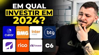 QUAL A MELHOR CORRETORA PARA INVESTIR EM 2024 GUIA DEFINITIVO [upl. by Nobel64]