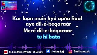 Pehla Nasha Lower Scale Karaoke Sadhana Sargam amp Udit Narayan  SmithsKaraoke [upl. by Llenol]