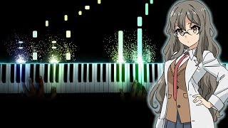 Seishun Buta Yarou wa Bunny Girl Senpai no Yume wo Minai OP  quotKimi no Seiquot Piano [upl. by Nodnrb]