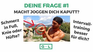 Macht JOGGEN dich KAPUTT Folgen für deine Gelenke [upl. by Alinna]