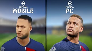 eFootball 2024 Mobile VS PC Comparison [upl. by Nahsrad566]