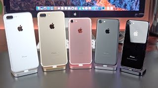 Apple iPhone 7 vs 7 Plus Unboxing amp Review All Colors [upl. by Madeleine575]