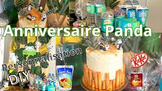 Préparatifs Anniversaire PANDA Diy Personnalisation KitKat Caprisun Pringles [upl. by Nnyltak]