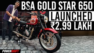 BSA Gold Star 650 Launched In India Better Than Royal Enfield 650  PowerDrift QuickEase [upl. by Screens]