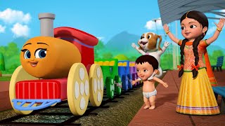 Gari Gari Rail Gari  Train song  Bengali Rhymes for Children  Infobells [upl. by Yliab]