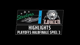 DEL2 Highlights Playoffs Halbfinale Spiel 3  Bietigheim Steelers vs Löwen Frankfurt [upl. by Malinda984]