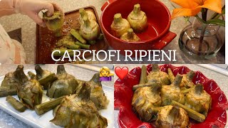 CARCIOFI RIPIENI Facili veloci e buonissimi [upl. by Teece]