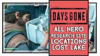 Days Gone All Nero Research Site Locations Lost Lake Region [upl. by Yrocaj]