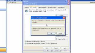 Adding Safe Senders in Outlook [upl. by Haldes187]