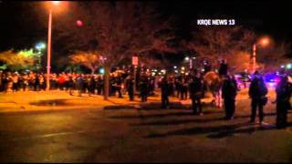 Demonstrators Clash With Albuquerque Police [upl. by Beyer476]