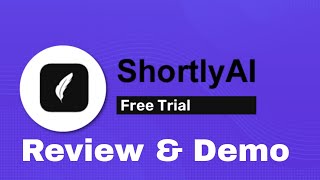 How to use ShortlyAI Tutorial  ShortlyAI Review  ShortlyAI Writing Partner ShortlyAI Article Tool [upl. by Nohtahoj]