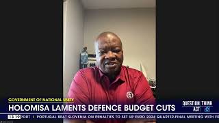 GNU  Bantu Holomisa laments defence budget cuts [upl. by Jolene]