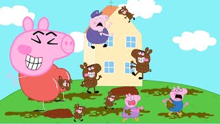 Peppa the Giant and the Naughty Butt   Peppa Pig Funny Animation [upl. by Esinahs]