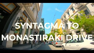 HOW TO GET FROM SYNTAGMA TO MONASTIRAKI SQUARE via Mitropoleos Street  VIRTUAL TOUR [upl. by Terrill101]