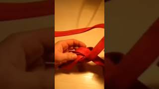 Tying a Water Knot in Tubular Webbing  Make a Webbing Loop or Sling [upl. by Afatsom]