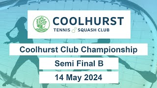 Coolhurst Squash Club Championship Semi Final B [upl. by Buffum]