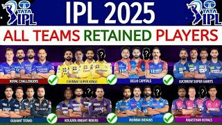 ipl 2025 all team retained players listAll team retained players Ipl 2025All team retained players [upl. by Ahsiema]