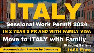 Italy Work Visa Permit  84730 Italy Work Permit Open Apply Online Full Procces [upl. by Map]