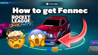 How to get Fennec in Rocket League Side Swipe on Mobile Android and IOS Tutorial 1 fennec [upl. by Enerol]