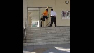 Security Guard Makes Skater Break Arm fyp fypシ゚viral skater skatergirl skateboard skate [upl. by Ellingston388]