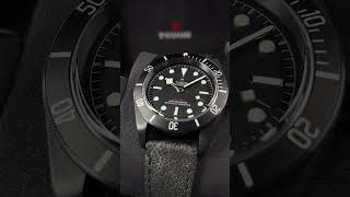 TUDOR BLACK BAY DARK HERITAGE LEATHER STRAP 2018 [upl. by Maryellen]