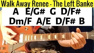 Walk Away Renee  The Left Banke  Guitar Lesson [upl. by Annaig]