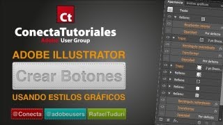 Tutorial Illustrator  Botón con estilo gráfico by conecta [upl. by Nyrmak]