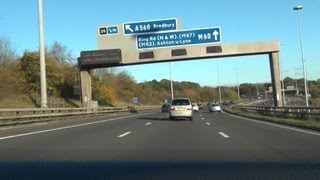 Driving in the UK  M60 Motorway [upl. by Butte]