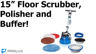 Prolux 15quot Core Floor PolisherBuffer and Scrubber [upl. by Assetniuq]