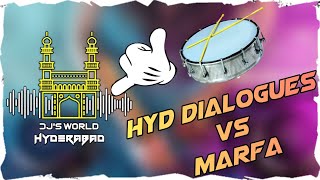 HYDERABADI DIALOGUES VS MARFAFULLY HYDERABADI STYLEDJS WORLD HYDERABAD [upl. by Arahahs]