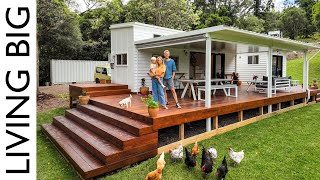 Stunning Tiny House Homestead In The Noosa Hinterland [upl. by Shuler]