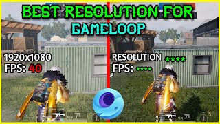 BEST RESOLUTION FOR GAMELOOP  PUBG MOBILE 34 NO LAG RESOLUTION  IPAD VIEW [upl. by Adyeren]