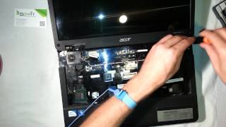 Acer Aspire 5334 disassembly and cleaning fan [upl. by Barrada504]