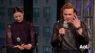 HD Live Interview for AOL  Caitriona Balfe Sam Heughan amp Tobias Menzies [upl. by Gnohc]