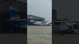 Scilly Skybus GISSG DHC6 Twin Otter starting engines at Lands End Airport [upl. by Jolyn146]