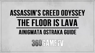 Assassins Creed Odyssey The Floor is Lava Ainigmata Ostraka Location  Solution Argolis [upl. by Deirdra]