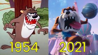 Evolution of Taz The Tasmanian Devil in Movies Cartoons amp TV 19542021 [upl. by Notgnirrac]